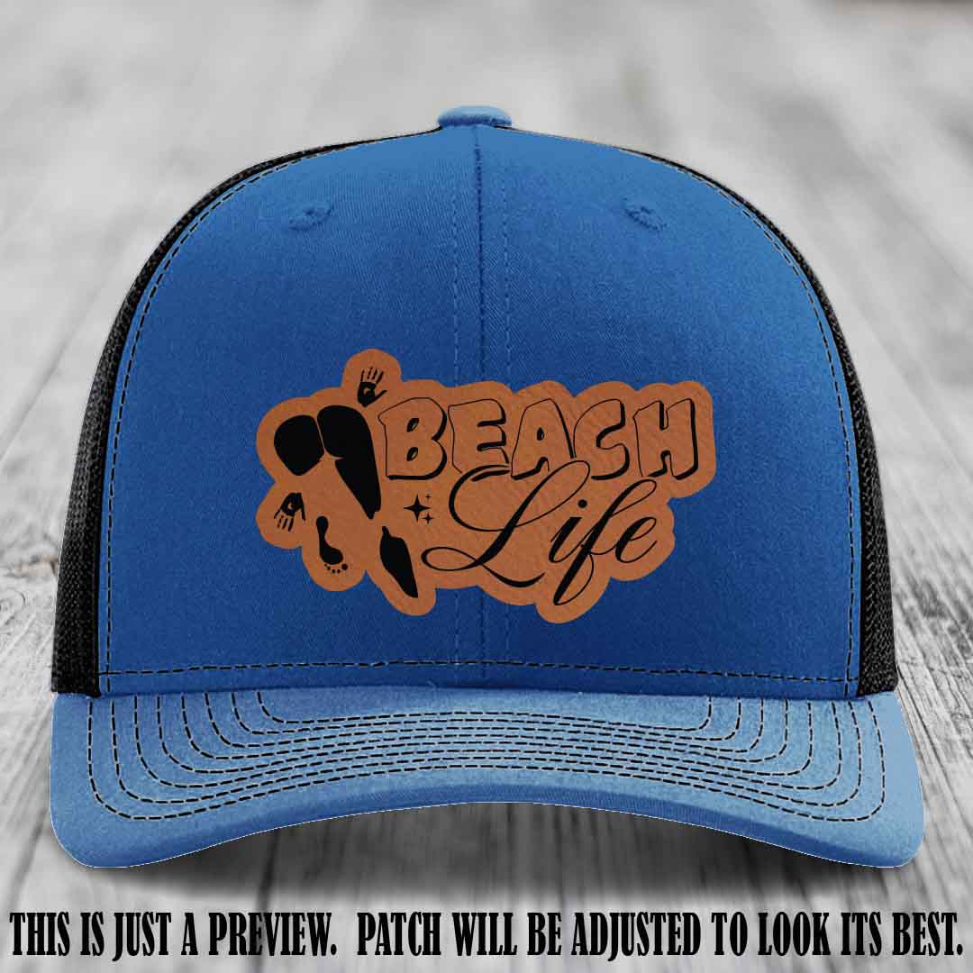 Beach Life 🏖️ design Rawhide to Black on Royal to Black Hat Richardson 112 hat