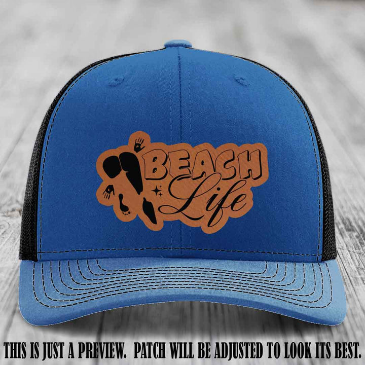 Beach Life 🏖️ design Rawhide to Black on Royal to Black Hat Richardson 112 hat