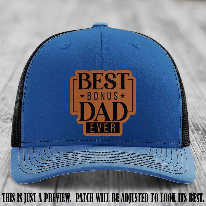 Best Bonus Dad Ever 🏆 Rawhide to Black Patch on Royal to Black Hat Richardson 112