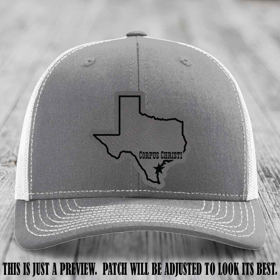Corpus Christi Star Grey to Black Patch on Heather Grey to White Hat Richardson 112