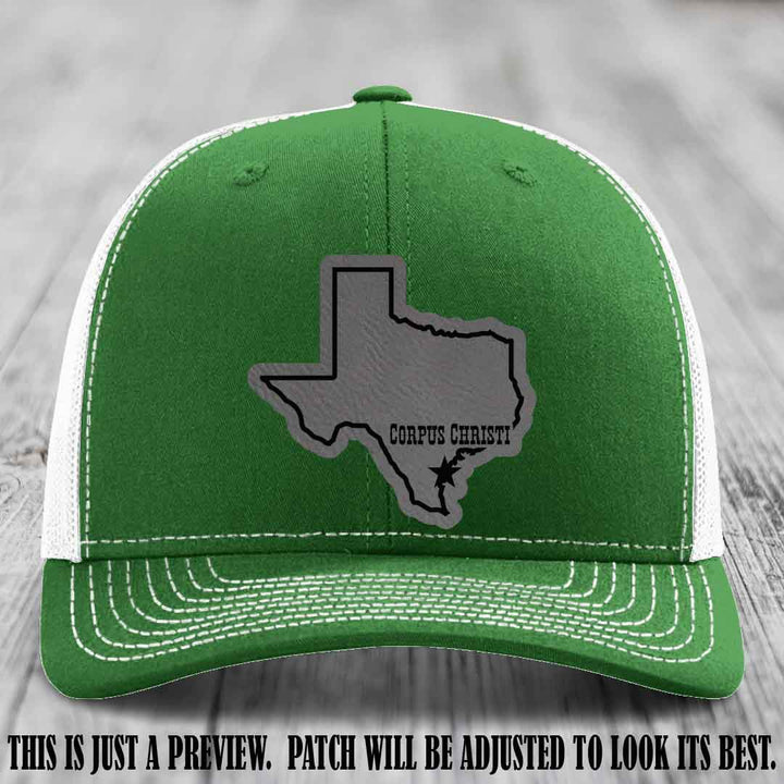 Corpus Christi Star Grey to Black Patch on Kelly to White Hat Richardson 112