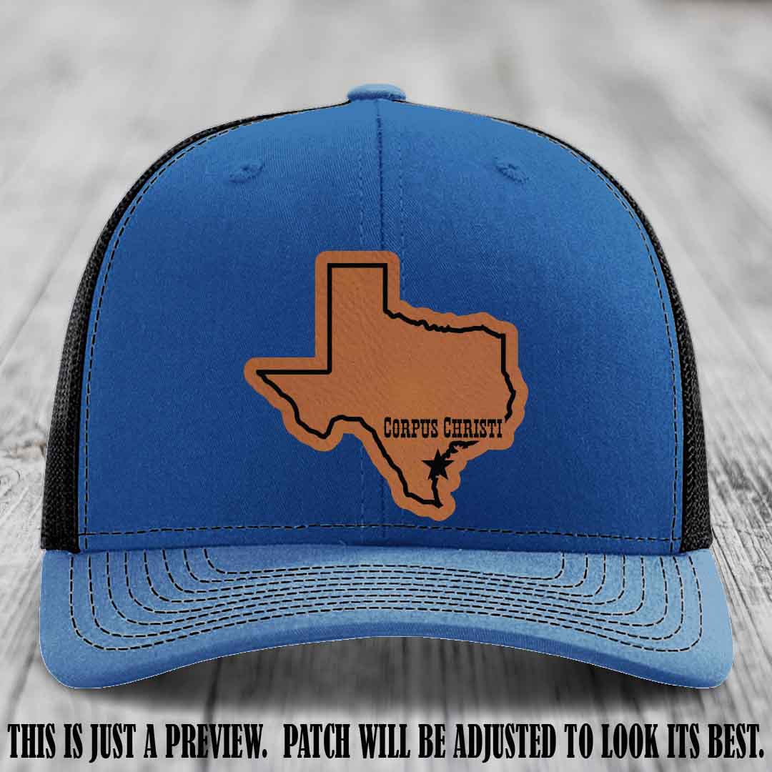 Corpus Christi Star Rawhide to Black Patch on Royal to Black Hat Richardson 112