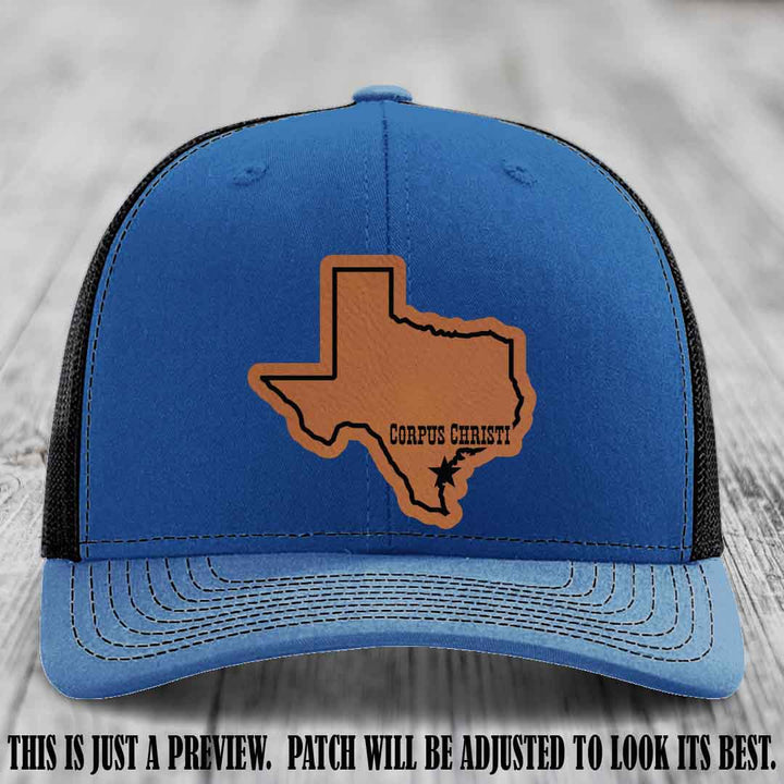 Corpus Christi Star Rawhide to Black Patch on Royal to Black Hat Richardson 112