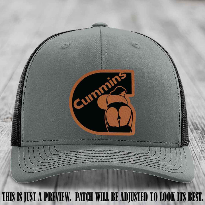 Cummins Curves Rawhide to Black Patch on Heather Grey to Black Hat Richardson 112 Hat