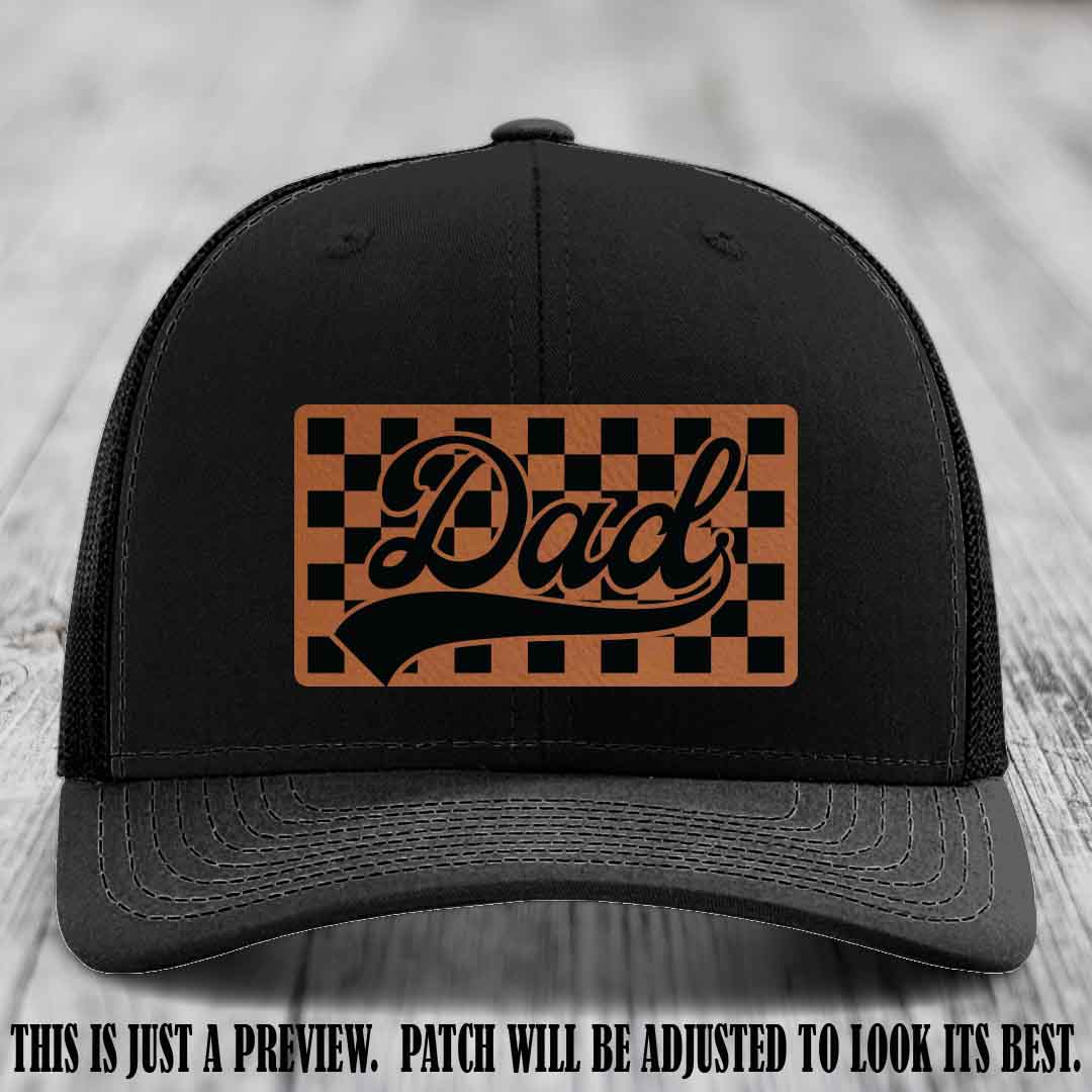 Rawhide to Black Patch on Black Hat Richardson 112 leather patch hat