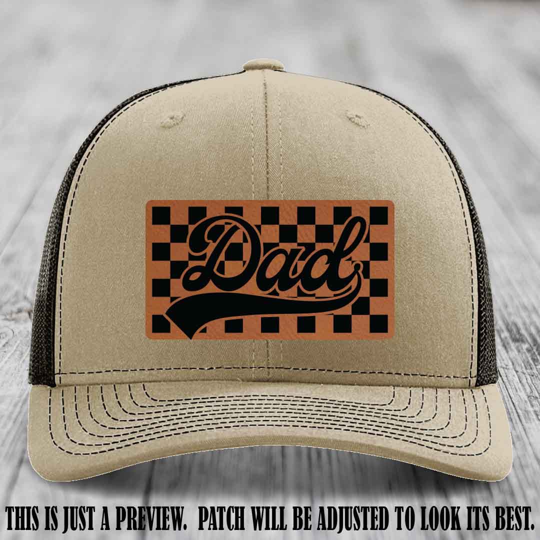 Rawhide to Black Patch on Khaki to Coffee Hat Richardson 112 leather patch hat