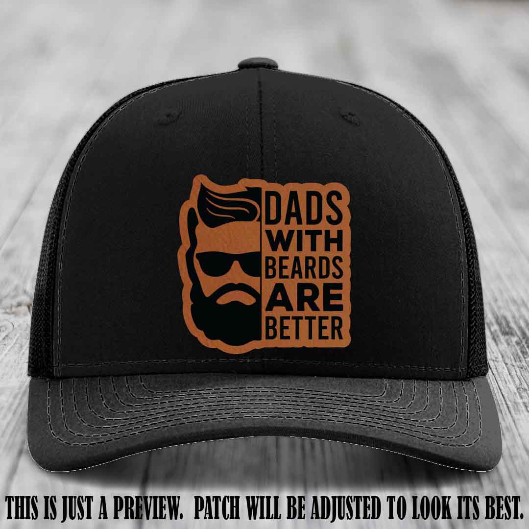 Dads with Beards Are Better 🧔 - Rawhide to Black Patch on Black Hat