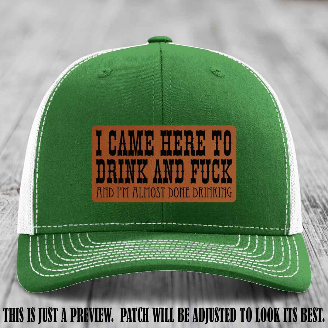 Rawhide to Black Patch on Kelly to White Hat - Funny Drink and F*ck Richardson 112 Hat