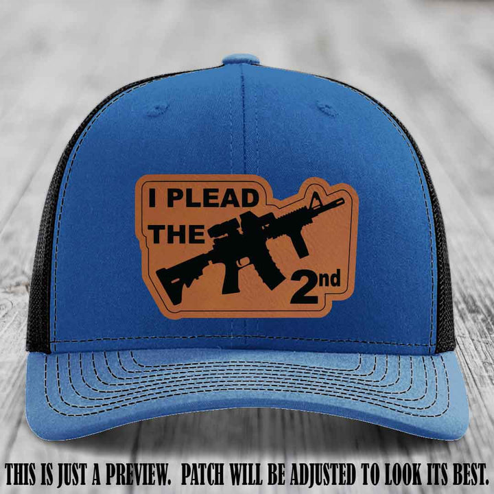 I Plead The 2nd Rawhide to Black Patch on Royal to Black Hat Richardson 112