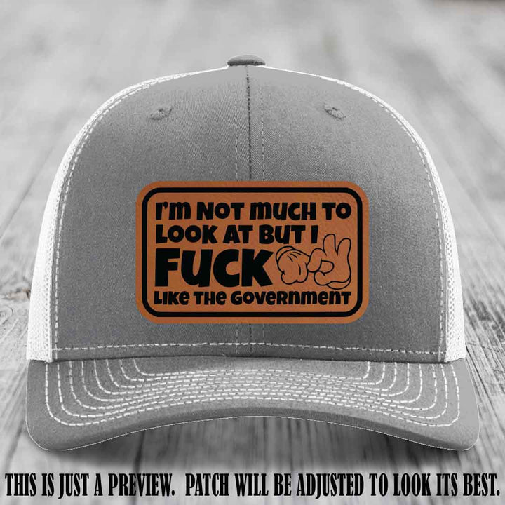 I'm Not Much to Look At Rawhide to Black Patch on Heather Grey to White Hat Richardson 112 trucker hat