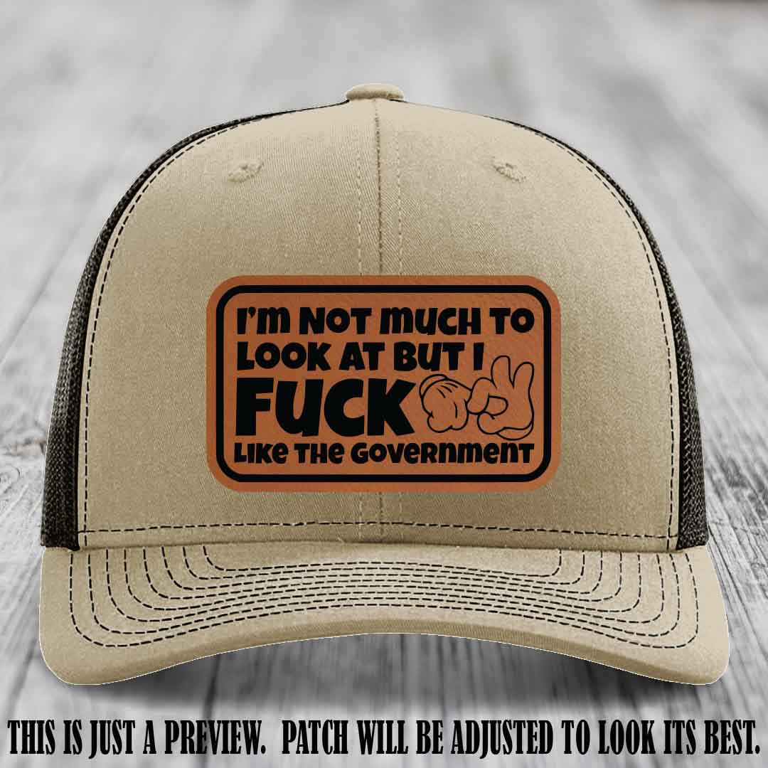 I'm Not Much to Look At Rawhide to Black Patch on Khaki to Coffee Hat Richardson 112 trucker hat