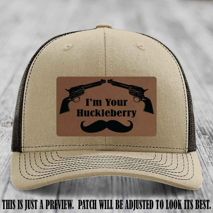 I'm Your Huckleberry Dark Brown to Black Patch on Khaki to Coffee Hat Richardson 112 Hat