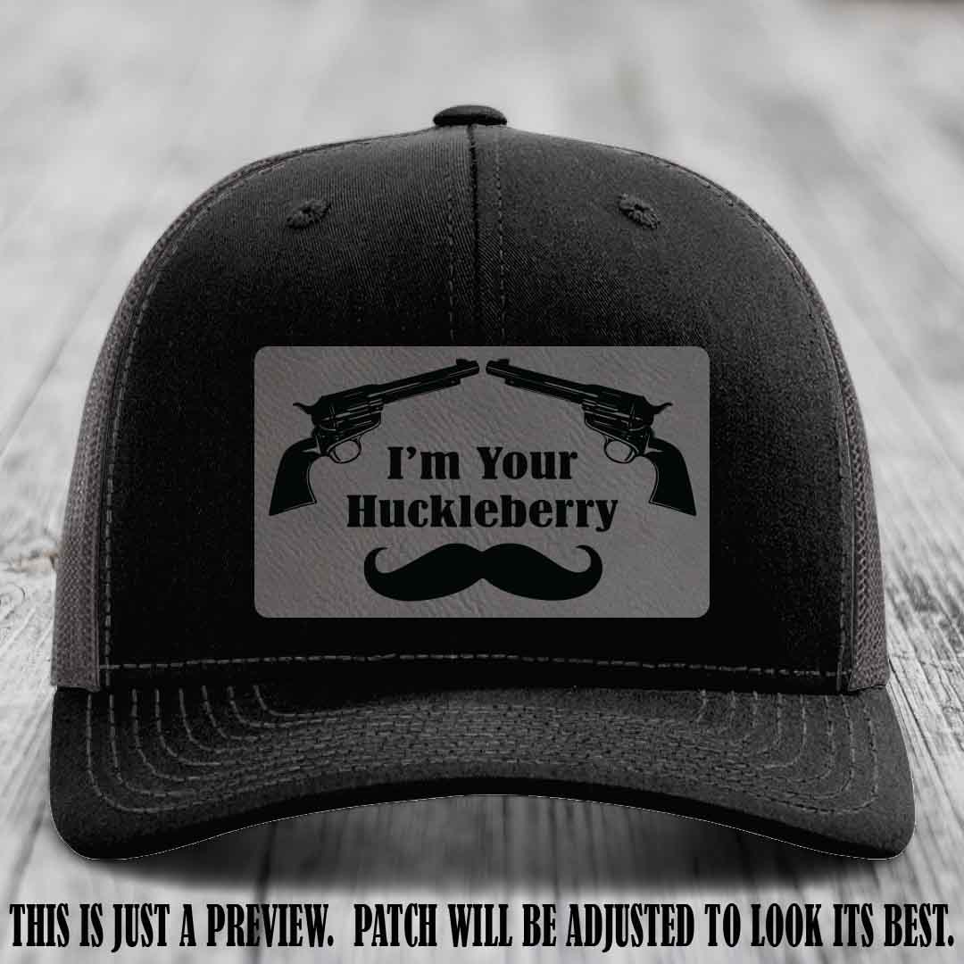 I'm Your Huckleberry Grey to Black Patch on Black to Charcoal Hat Richardson 112 Hat