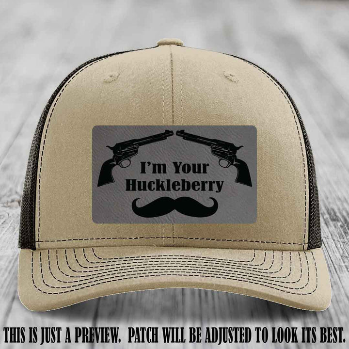 I'm Your Huckleberry Grey to Black Patch on Khaki to Coffee Hat Richardson 112 Hat