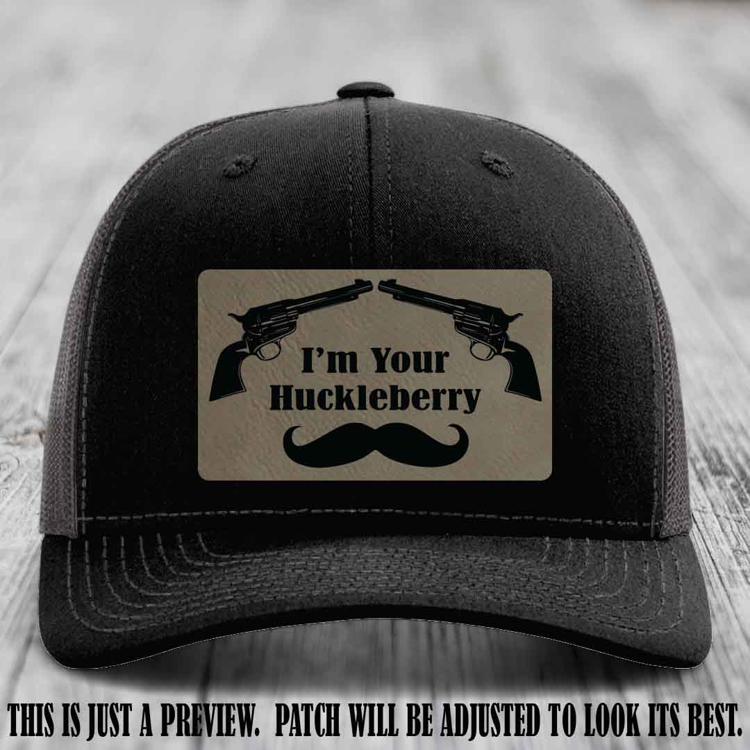I'm Your Huckleberry Light Brown to Black Patch on Black to Charcoal Hat Richardson 112 Hat