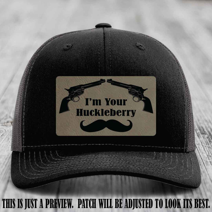 I'm Your Huckleberry Light Brown to Black Patch on Black to Charcoal Hat Richardson 112 Hat
