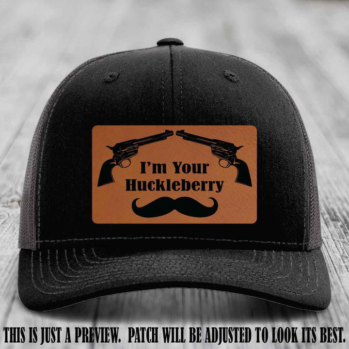 I'm Your Huckleberry Rawhide to Black Patch on Black to Charcoal Hat Richardson 112 Hat