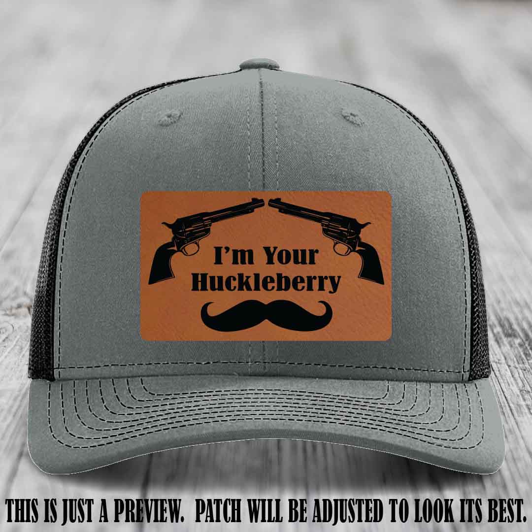 I'm Your Huckleberry Rawhide to Black Patch on Heather Grey to Black Hat Richardson 112 Hat