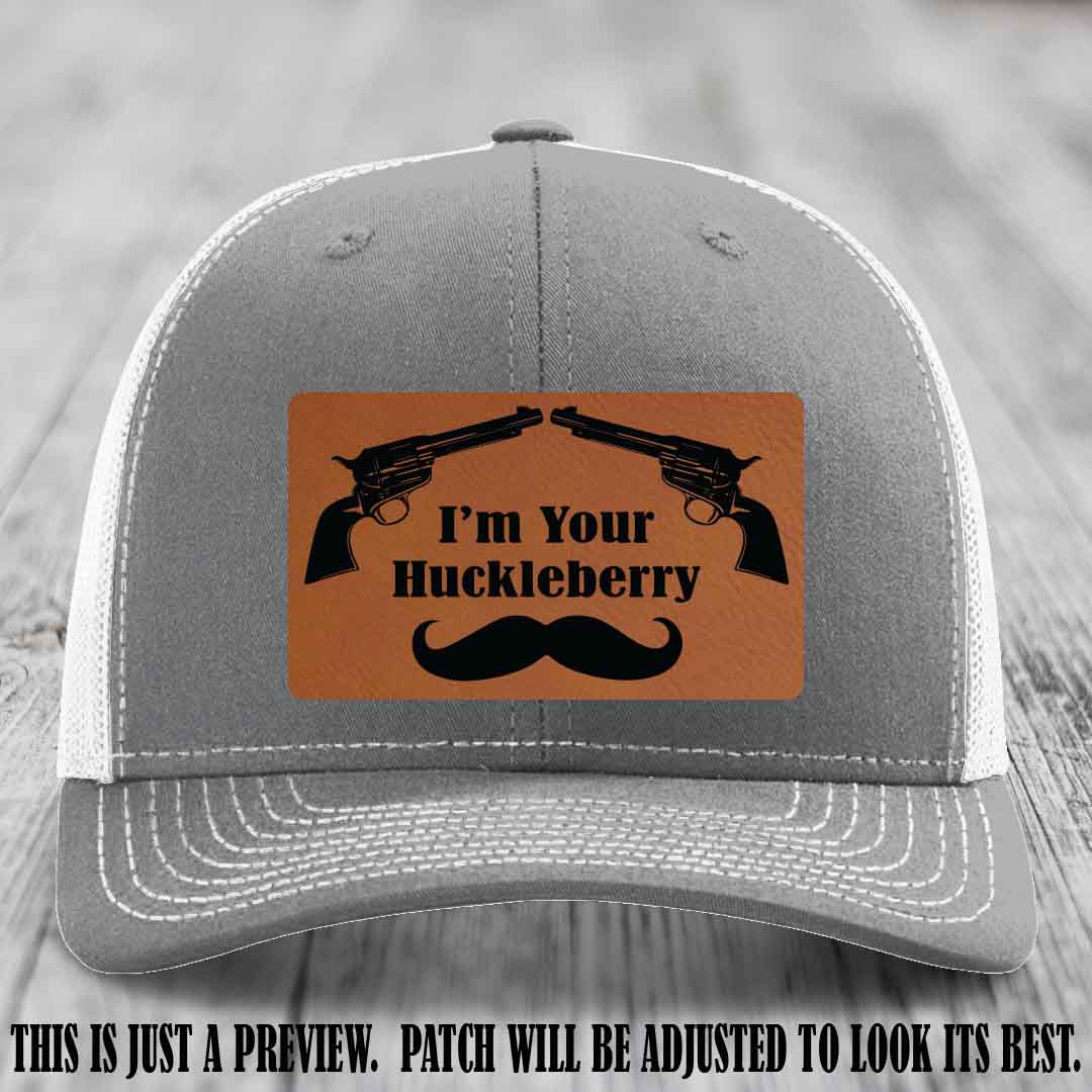I'm Your Huckleberry Rawhide to Black Patch on Heather Grey to White Hat Richardson 112 Hat