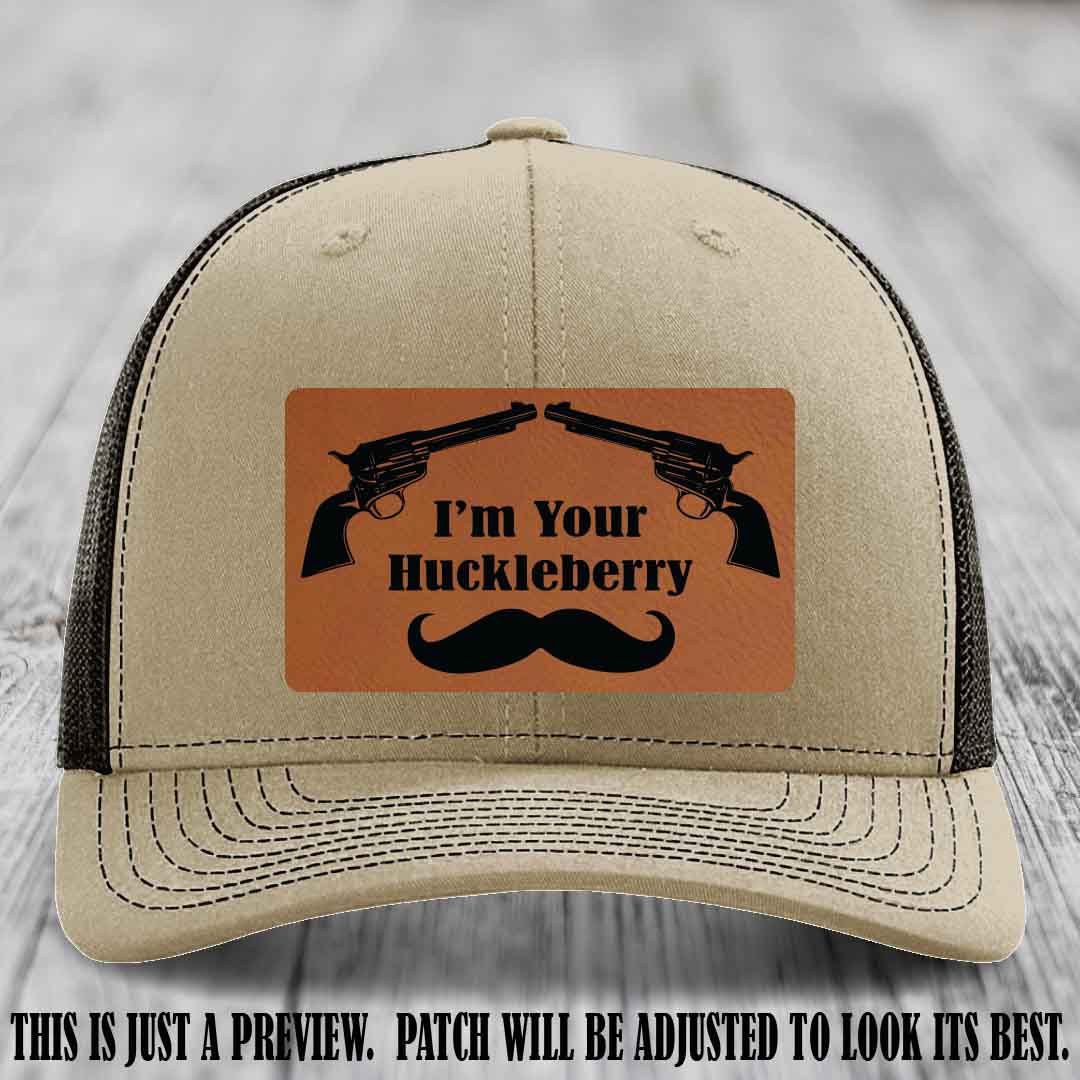 I'm Your Huckleberry Rawhide to Black Patch on Khaki to Coffee Hat Richardson 112 Hat