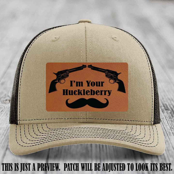 I'm Your Huckleberry Rawhide to Black Patch on Khaki to Coffee Hat Richardson 112 Hat