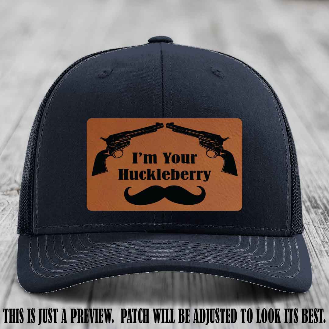 I'm Your Huckleberry Rawhide to Black Patch on Navy Hat Richardson 112 Hat