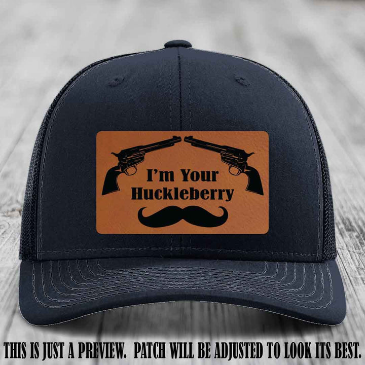I'm Your Huckleberry Rawhide to Black Patch on Navy Hat Richardson 112 Hat