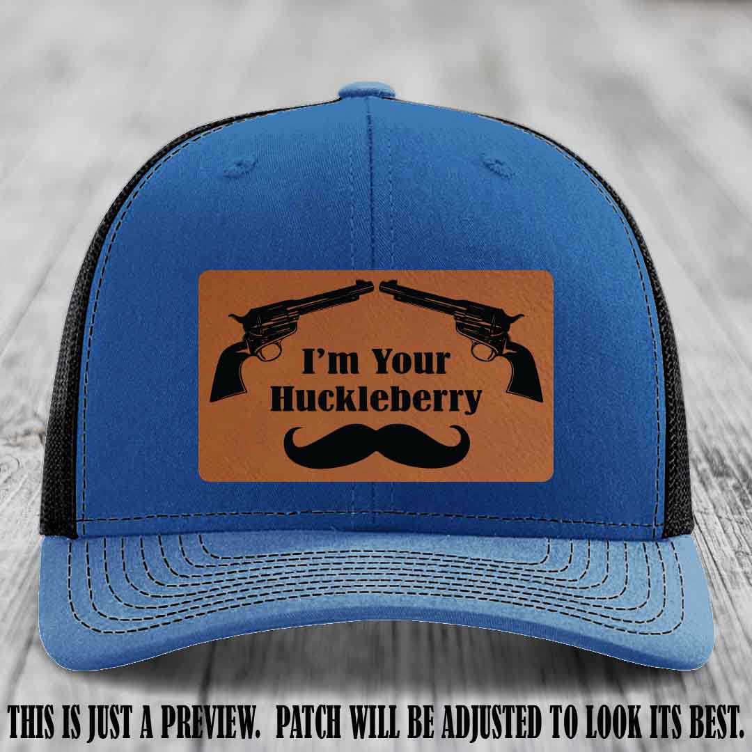 I'm Your Huckleberry Rawhide to Black Patch on Royal to Black Hat Richardson 112 Hat