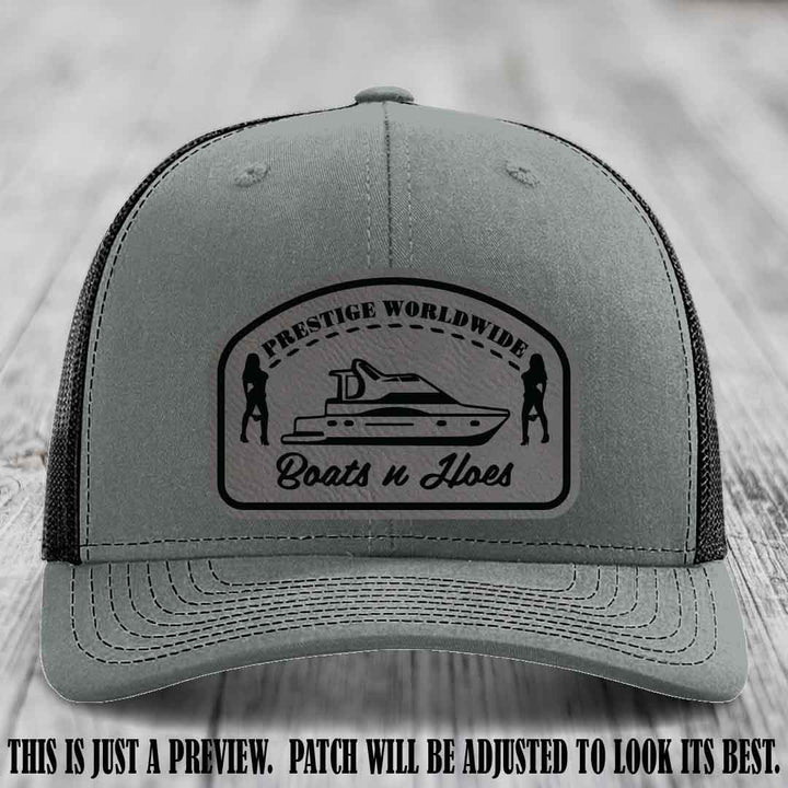 Prestige Worldwide Boats n Hoes Grey to Black Patch on Heather Grey to Black Hat