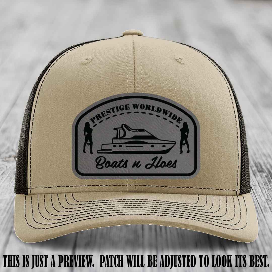 Prestige Worldwide Boats n Hoes Grey to Black Patch on Khaki to Coffee Hat