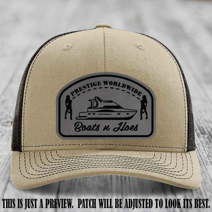 Prestige Worldwide Boats n Hoes Grey to Black Patch on Khaki to Coffee Hat