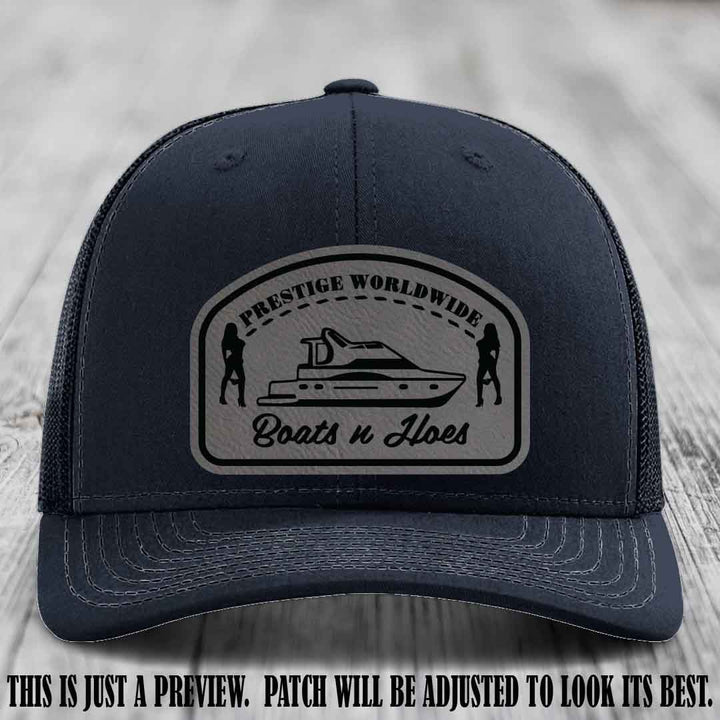 Prestige Worldwide Boats n Hoes Grey to Black Patch on Navy Hat