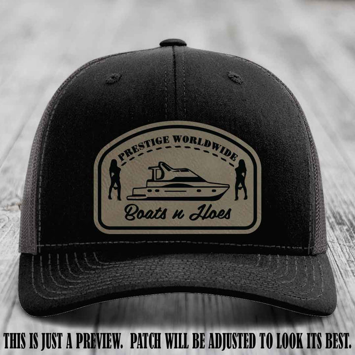 Prestige Worldwide Boats n Hoes Light Brown to Black Patch on Black to Charcoal Hat
