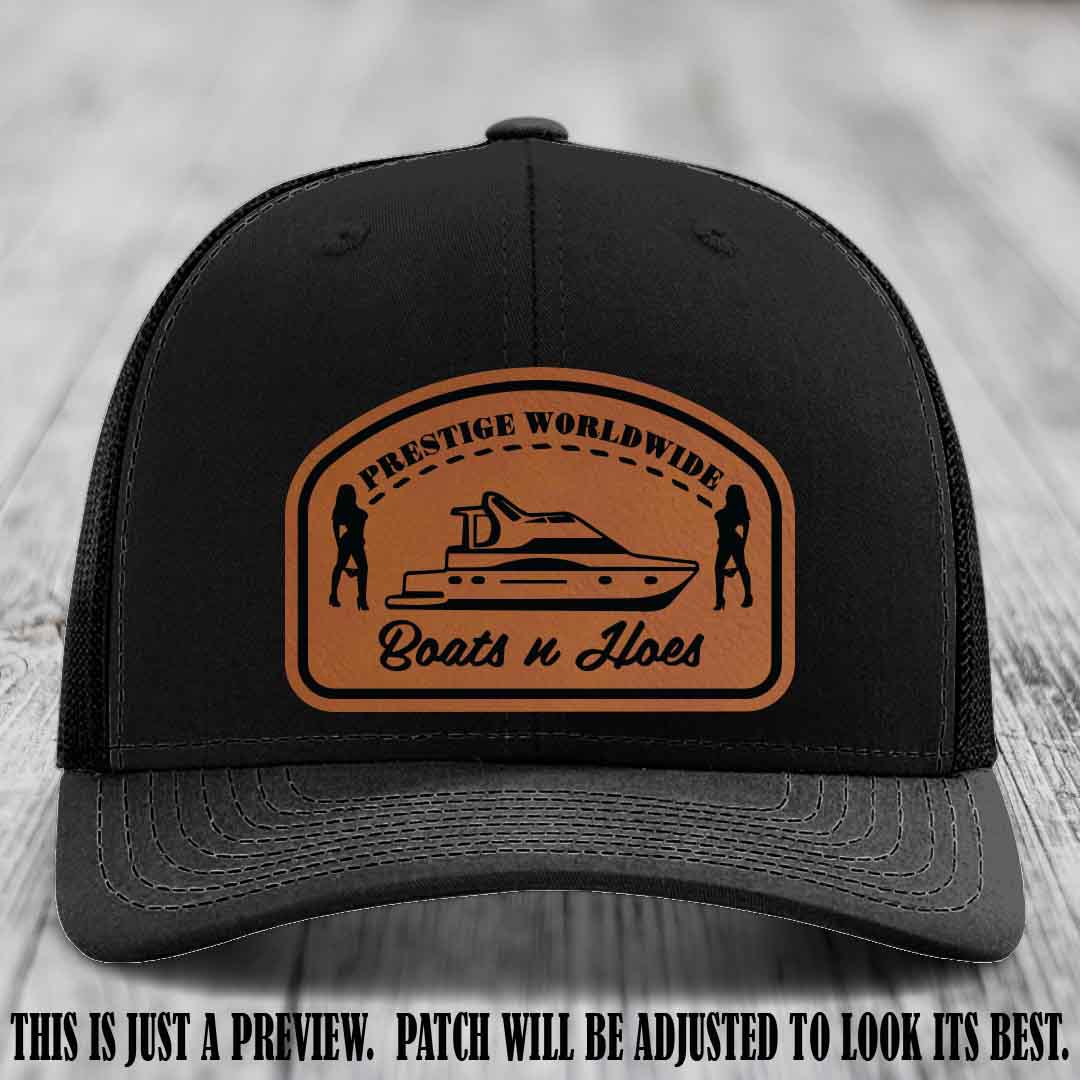 Prestige Worldwide Boats n Hoes Rawhide to Black Patch on Black Hat