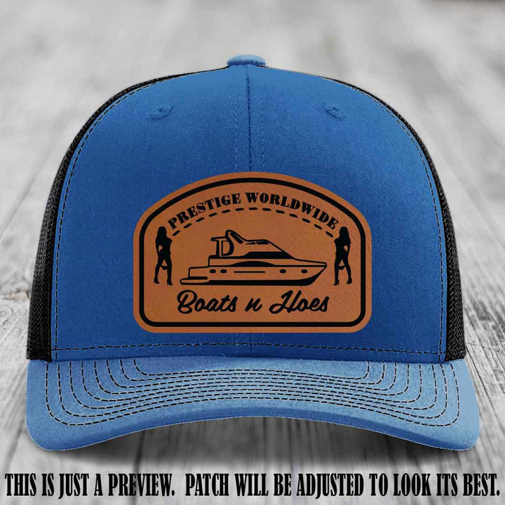 Prestige Worldwide Boats n Hoes Rawhide to Black Patch on Royal to Black Hat