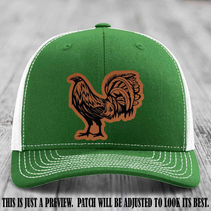 Rooster Rebel Rawhide to Black Patch on Kelly to White Hat Richardson 112 Hat