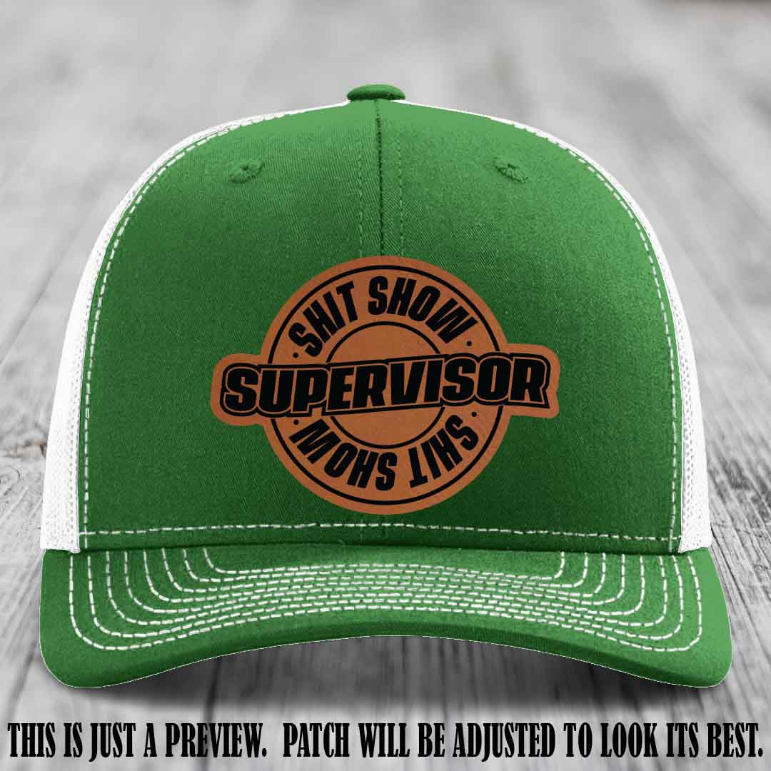 Shit Show Supervisor Rawhide to Black Patch on Kelly to White Hat Richardson 112 Hat