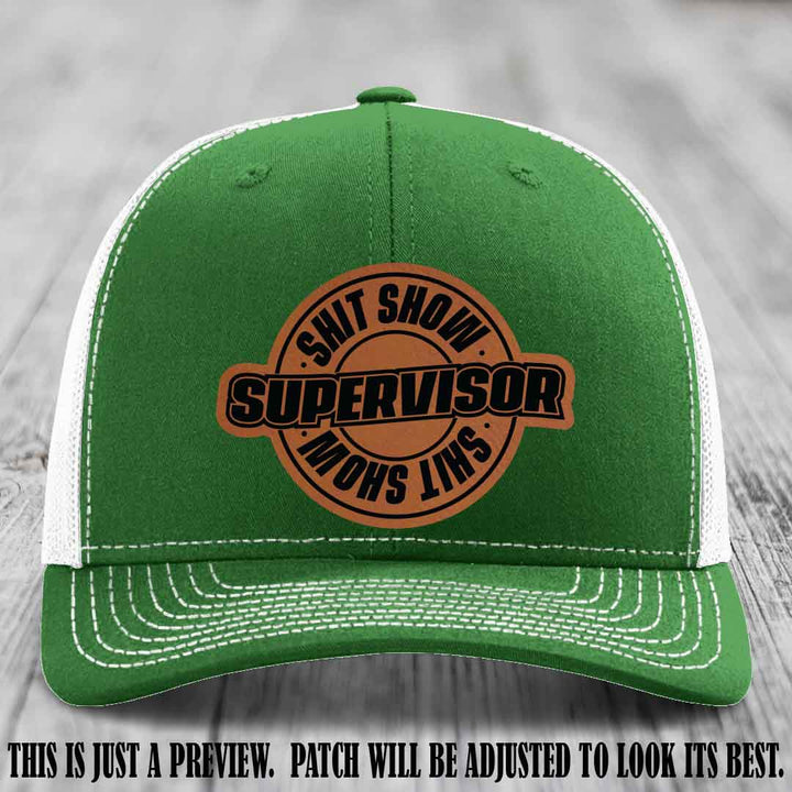 Shit Show Supervisor Rawhide to Black Patch on Kelly to White Hat Richardson 112 Hat