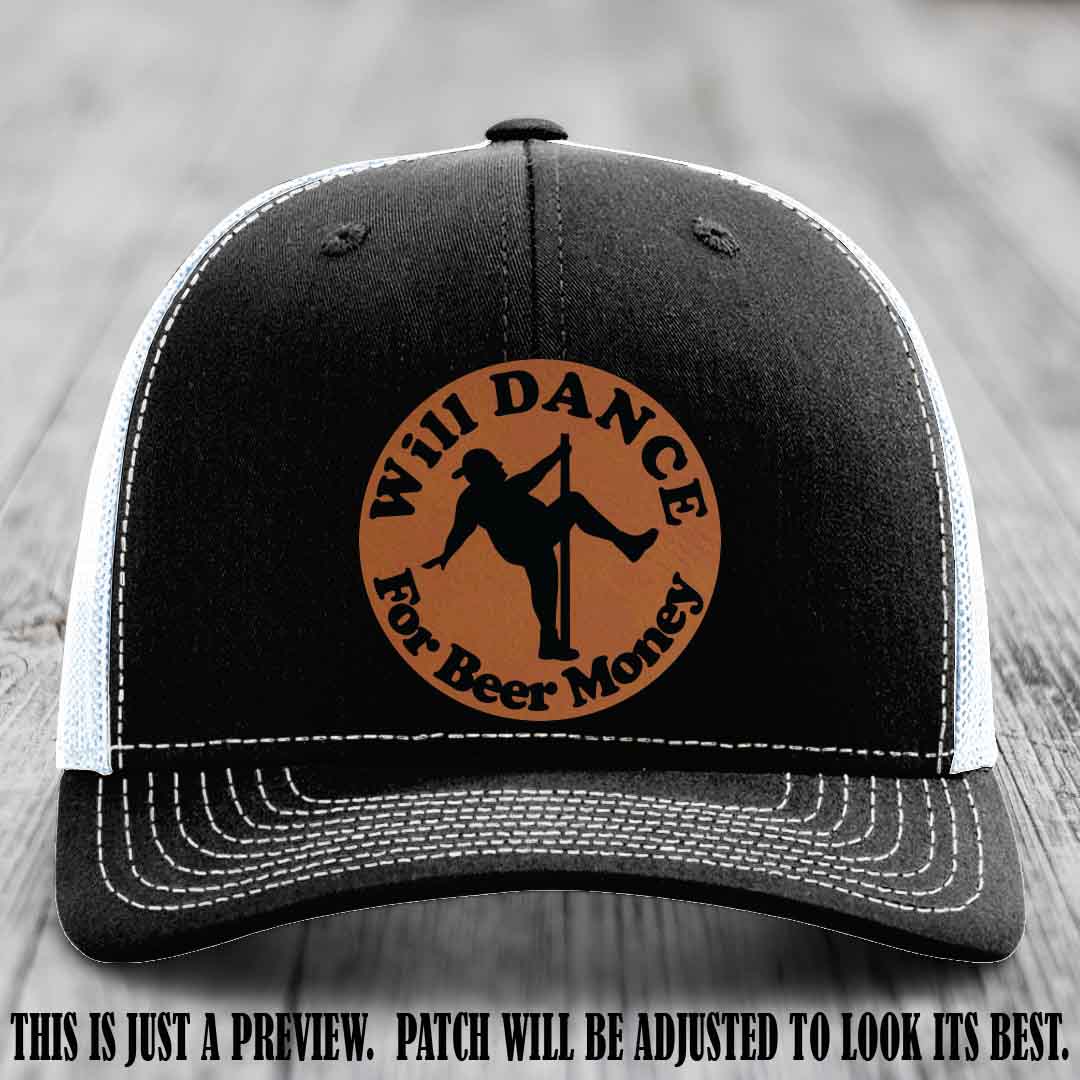 Will Dance for Beer Money – Rawhide to Black Patch 🤠💃 on a Black to White Hat