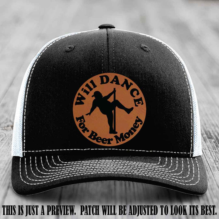 Will Dance for Beer Money – Rawhide to Black Patch 🤠💃 on a Black to White Hat