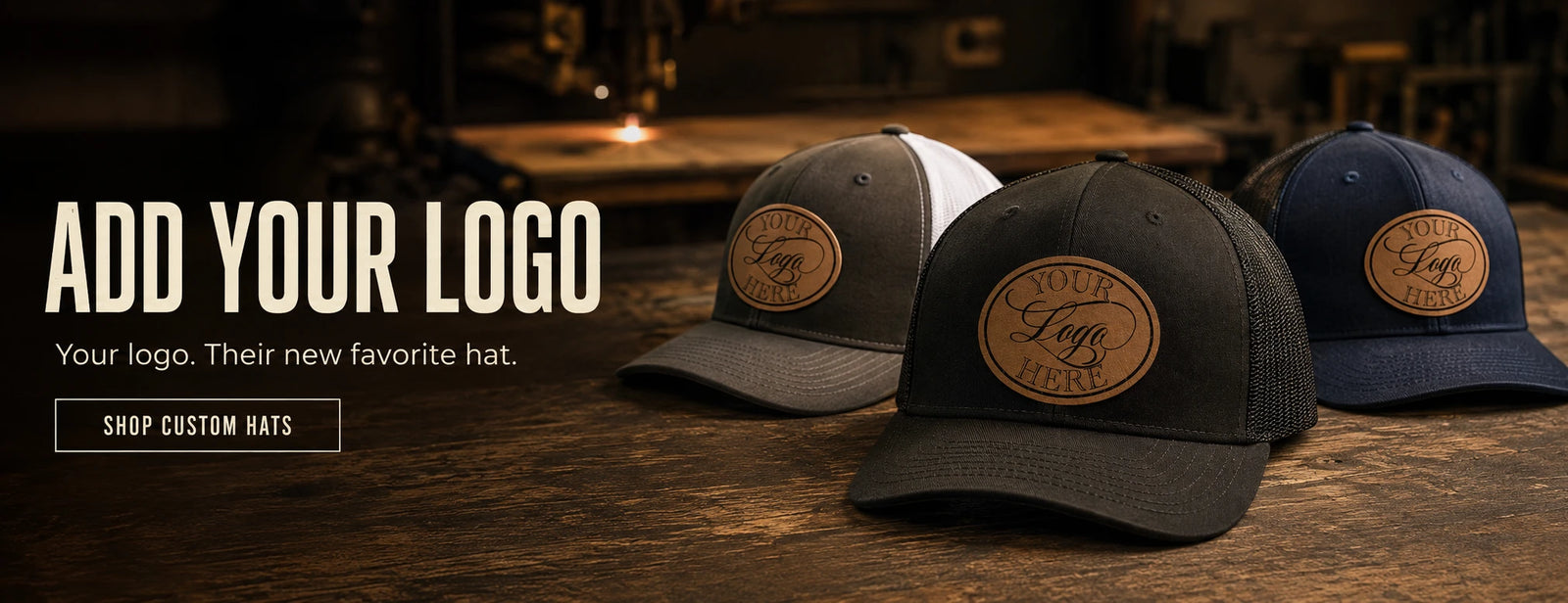 Shop custom logo leather patch hats in multiple hat styles